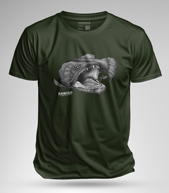 REMERA DE ALGODÓN - TRUCHA EN BLANCO Y NEGRO