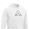 REMERA TECNICA CON CAPUCHA Y BUFF - COLOR BLANCO