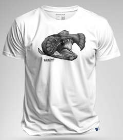 REMERA DE ALGODÓN - TRUCHA EN BLANCO Y NEGRO - tienda online