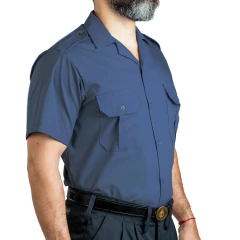 Camisa Manga Corta Cuello Solapa Azul T:46-50 (4120334) en internet