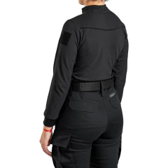 Remera Manga Larga con Cierre Negra T:XXS-XXL (2101901) - tienda online