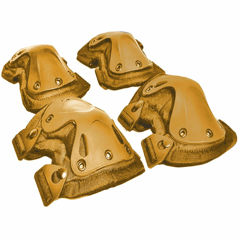 Kit rodilleras y coderas tácticas beige coyote arena (8503332)