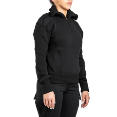 Tricota con Cuello Polera Forrada Negra (2301048)