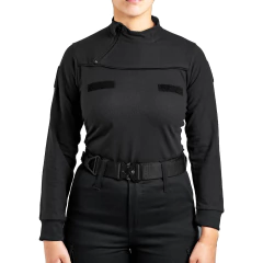 Remera Manga Larga con Cierre Negra T:3XL-5XL (2101902) en internet