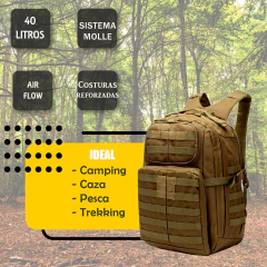 Imagen de Mochila táctica 40 litros sistema molle (8708899)
