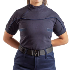 Imagen de Remera Manga Corta con Cierre Azul T:3XS-XXL (2101495)