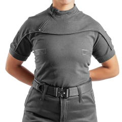 Remera Manga Corta con Cierre Gris T:3XS-XXL (2101750) en internet