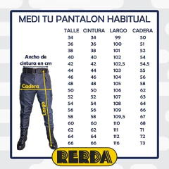 Imagen de Bombacha Clásica Rip Azul M.L. T:50-54 - Saldo (1120225)