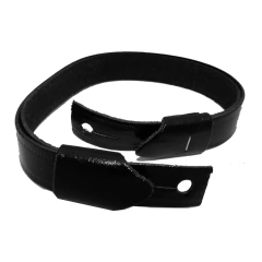 Barbijo charolado negro liso (8505821) en internet