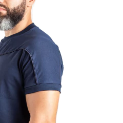 Remera Manga Corta sin Cierre Azul Noche T:XXS-XXL (2101550) - tienda online