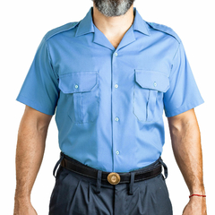 Camisa Manga Corta Cuello Solapa Celeste Neuquén T:46-50 (4120243) en internet