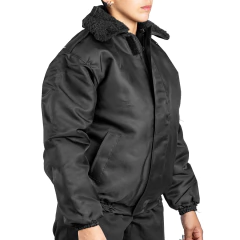 Imagen de Campera Corta Cuello desmontable Negra (5101011)