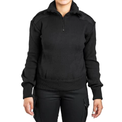 Tricota con Cuello Polera Forrada Negra (2301048) - tienda online