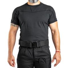 Remera Manga Corta sin Cierre Negra T:3XL-5XL (2101556)