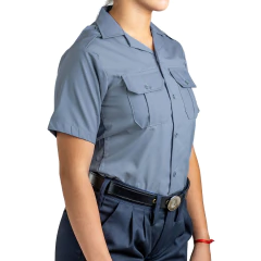 Imagen de Camisa Manga Corta Cuello Solapa Gris Torcaza Río Negro T:34-44 (4120042)