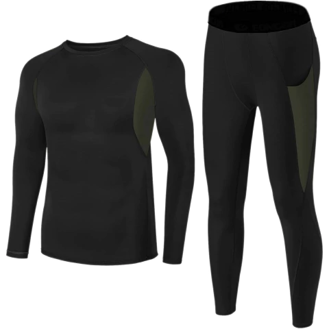 Conjunto primera piel negro con verde (3101949)