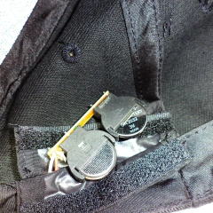 Gorra negra con luz led (8400908) - Rerda S.A. - Sastrería Militar