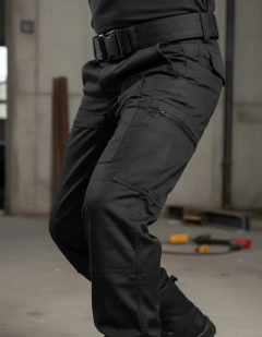 Bombacha Americana Fit Gabardina Negra T:34-48 (1121206)