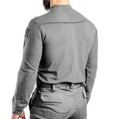 Remera Manga Larga con Cierre Gris T:XXS-XXL (2101751) en internet