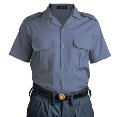 Camisa Manga Corta Cuello Solapa Gris Torcaza Río Negro T:34-44 (4120042)