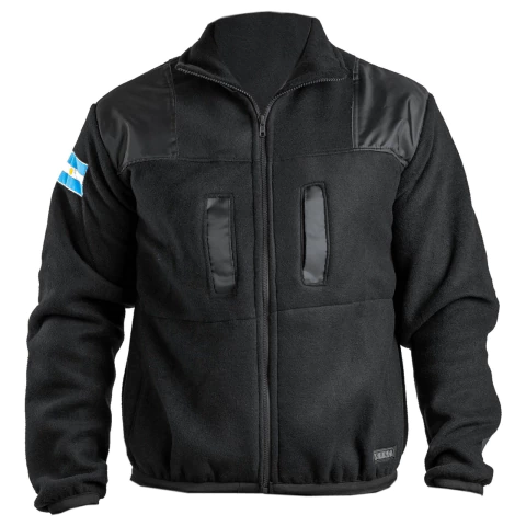 Campera Polar Americana Negra (5101171)