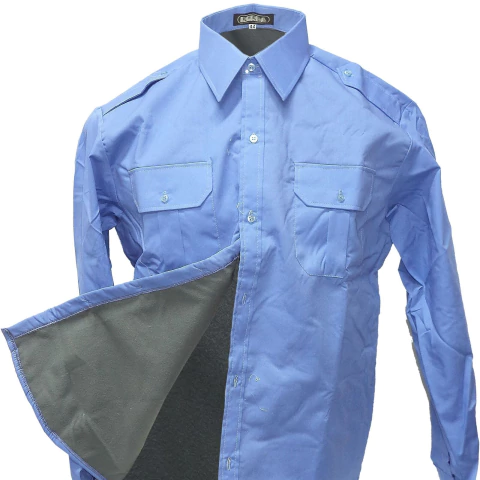 Camisa Manga Larga Forrada Celeste T:36-44 - Saldo (4120024)