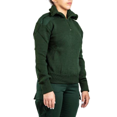 Tricota con Cuello Polera Forrada Verde (2301300)