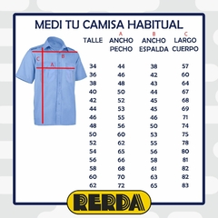 Camisa Manga Corta Celeste T:52-56 (4120880) en internet