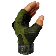 Guantes Tácticos Mitón Corto Verde (8517904) en internet