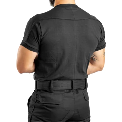 Remera Manga Corta sin Cierre Negra T:3XL-5XL (2101556) en internet