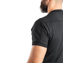 Remera Manga Corta sin Cierre Negra T:XXS-XXL (2101555) - Rerda S.A. - Sastrería Militar