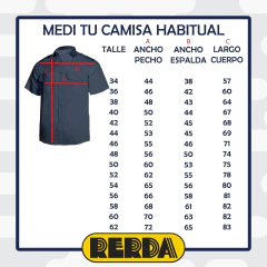 Camisa Manga Corta Azul Vip T:34-44 (4120300) - comprar online