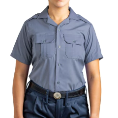 Camisa Manga Corta Cuello Solapa Gris Torcaza Río Negro T:46-50 (4120043) - tienda online