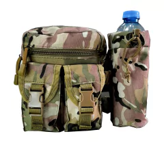 Imagen de Bolsito Morral Táctico Camuflado Porta Botella Desmontable (8703257)
