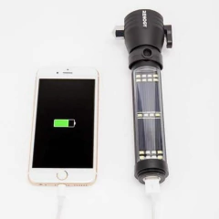 Linterna Táctica Recargable Solar Usb Baliza Imantada (8520733) en internet