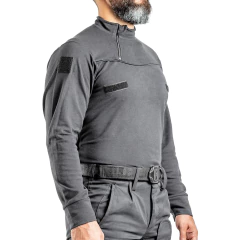 Remera Manga Larga con Cierre Gris T:XXS-XXL (2101751) - tienda online