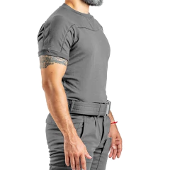 Remera Manga Corta sin Cierre Gris T:XXS-XXL (2101350) en internet