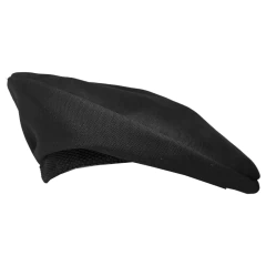 Boina de Tela Gabardina Negra MF (8301700)