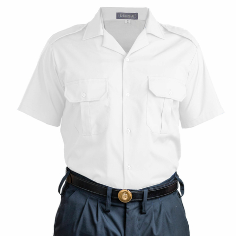 Camisa Manga Corta Cuello Solapa Blanca T:46-50 (4120115)
