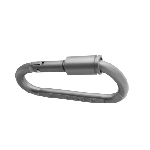 Mosquetón Metálico Gris Con Rosca (8520513)