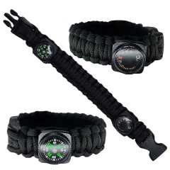 Brazalete Paracord con Brújula y Termómetro (8520124)