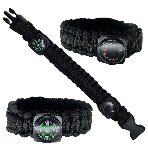 Brazalete Paracord con Brújula y Termómetro (8520124)