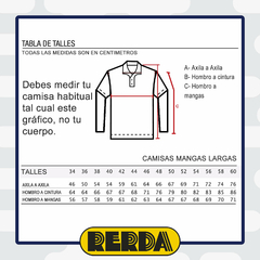 Camisa Manga Larga Celeste Italiano T:52-56 - Saldo (4120013) - Rerda S.A. - Sastrería Militar