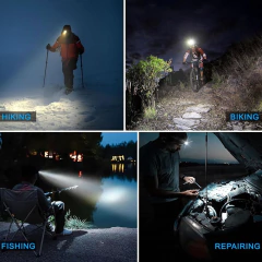 Linterna Minera Doble Recargable Potente Con Indicador (8520535) - tienda online