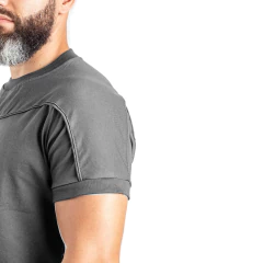 Remera Manga Corta sin Cierre Gris T:XXS-XXL (2101350) - Rerda S.A. - Sastrería Militar