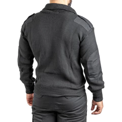 Tricota con Cuello Polera Forrada Gris (2301158) - Rerda S.A. - Sastrería Militar