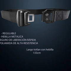 Cinturón táctico con traba metálica (8701253)
