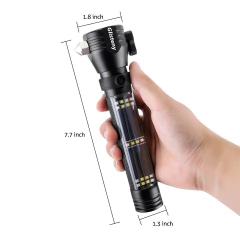 Linterna Táctica Recargable Solar Usb Baliza Imantada (8520733) - comprar online