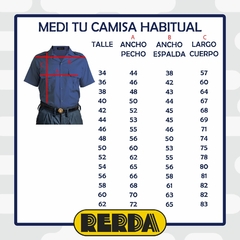 Camisa Manga Corta Cuello Solapa Azul T:34-44 (4120854) - comprar online