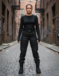 Bombacha Kadima Gabardina Negra T:38-48 (1120724)